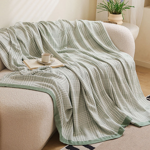竹纤维纱布盖毯毛巾被夏季薄款冷感竹棉毛巾毯单双人夏凉被空调毯