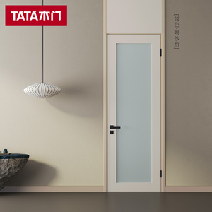 TATA木门 简约平开通顶门实木复合卧室门室内玻璃厨卫门TD001国色