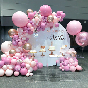 ins粉色气球结婚装饰生日派对布置店铺开业妇女王节庆日活动道具