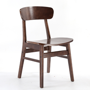 北欧实木餐椅成人家用奶茶店餐桌椅子厅靠背书桌椅现代简约蝴蝶椅