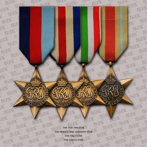 东线复刻英国二站1939-1945意大利勋章非洲法德之星奖章