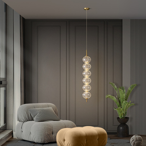 全铜卧室床头吊灯设计师北欧后现代简约创意个性餐厅艺术吊线灯具