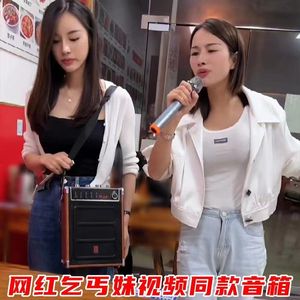 JYX网红音响户外k歌音箱广场舞卖唱歌带无线话筒便携式播放器MS69