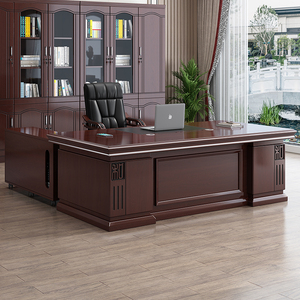 老板桌总裁桌大班台主管经理桌时尚现代办公室家具电脑桌椅组合