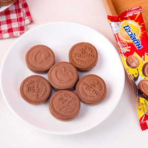 泰国进口儿童零食食品阿华田Ovaltine麦芽巧克力奶油夹心饼干盒装