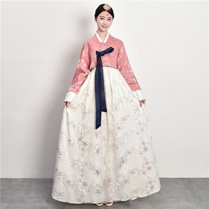 朝鲜服族服装女士韩服少数民族鲜族服改良写真舞蹈拍照延吉练习裙