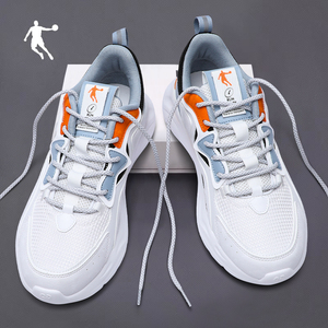乔丹男鞋运动鞋2022夏季新款白色潮流老爹鞋学生网面透气跑步鞋子
