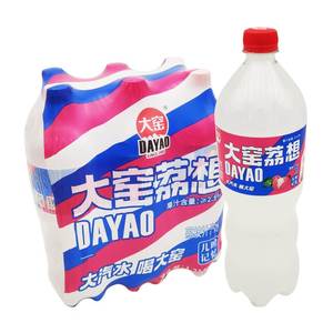 大窑荔想汽水1314ml塑料瓶装网红荔枝果味汽水碳酸饮料
