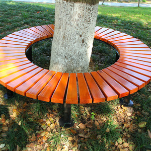 公园椅户外树围椅庭院防腐木座凳幼儿园圆椅优质围树椅实木树池凳