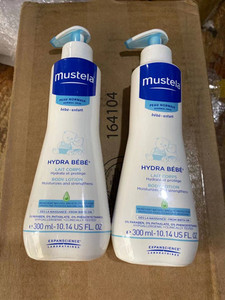 法国Mustela/妙思乐身体乳新生贝贝婴儿保湿滋养润肤露300ml