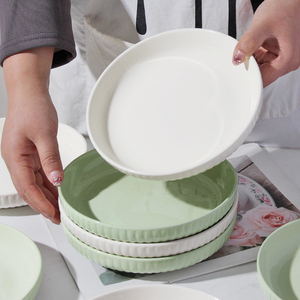 盘子套装家用高级感陶瓷餐盘好看的菜碟创意汤盘2024新款网红菜盘