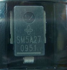汽车TVS贴片二极管 型号：SM5A27T SM6A27T SM8A27T.