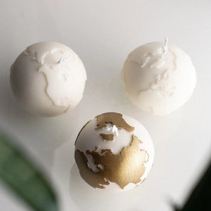 3D地球表面地球仪硅胶模具diy蛋糕慕斯香薰蜡烛石膏摆件制冰球模