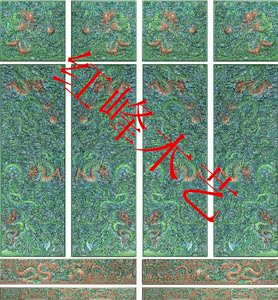 红峰精雕图 jdp5.21 浮雕图 苍龙教子顶箱柜〔已排鳞〕云龙a3没线