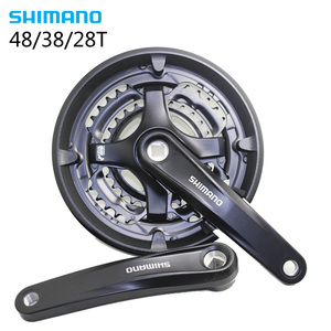 SHIMANO FC-M131 TY501 TY301 M315方孔牙盘山地旅行车48 38 28T