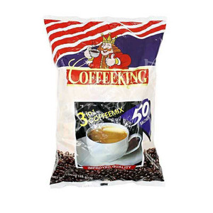 2袋包邮缅甸国王咖啡COFFEEKING速溶3合1咖啡粉1000g奶茶冲泡特浓