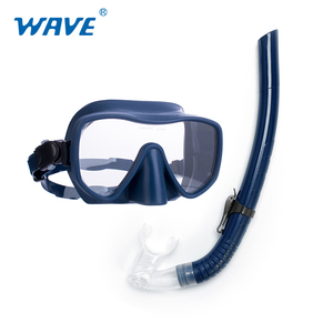 wave专业潜水镜浮潜套装呼吸管护鼻面罩成人男女士深潜自由潜面镜