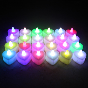 电子蜡烛浪漫LED灯生日表白求爱摆心形求婚创意派对活动布置道具