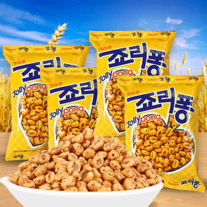 韩国进口克丽安爆米花大麦粒袋装大礼包锅巴薯片休闲膨化零食品