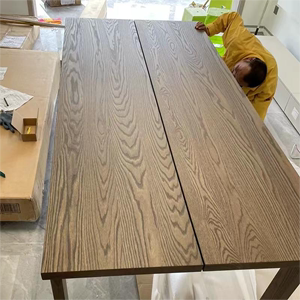 北欧实木餐桌家用饭桌白蜡木设计办公桌会议长条桌现代简约工作台
