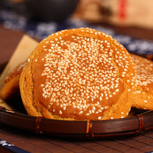 荣欣堂太谷饼山西特产糕点早餐点心传统零食整箱1500g30袋小包装