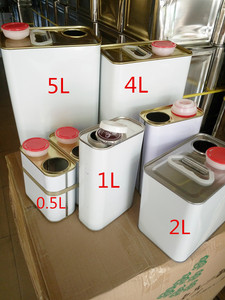 2升2.5L油漆桶乳胶调漆涂料抽取样品化工桶方形马口铁皮汽油桶罐