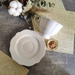 法式咖啡杯碟套装欧式宫廷下午茶具红茶杯子英式精致骨瓷纯白少女