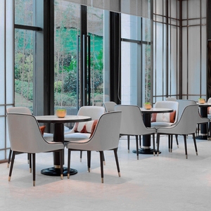 售楼处洽谈桌椅组合欧式会所休闲现代谈判实木沙发销售部家具定制