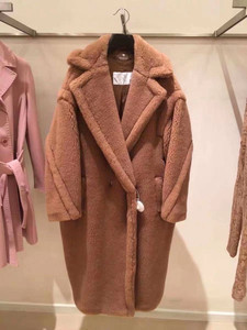 海外折扣 2024年秋冬季新款女士泰迪大衣羊羔绒长款保暖TEDDY外套