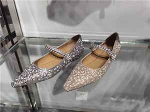 BLOCCO5 2021年春夏专柜采购平跟珍珠一字带女鞋N2ABY415 1790
