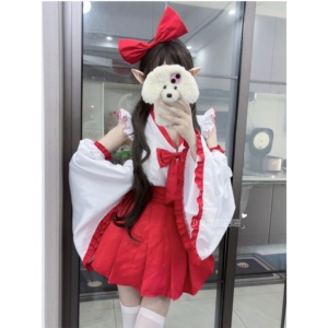 MIAO：日系和服女仆装可爱女巫动漫服cosplay洛丽塔Lolita连衣裙