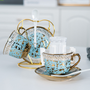 咖啡杯套装套具 欧式骨瓷陶瓷杯碟茶具茶杯家用马克杯水杯牛奶杯