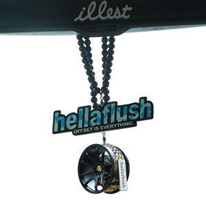hellaflush潮牌精品BBS改装车轮毂后视镜挂件 汽车挂饰品包邮高档