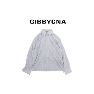 GIBBYCNA夏季轻质速干超薄衬衣防紫外线宽松休闲格子防嗮衬衫上衣