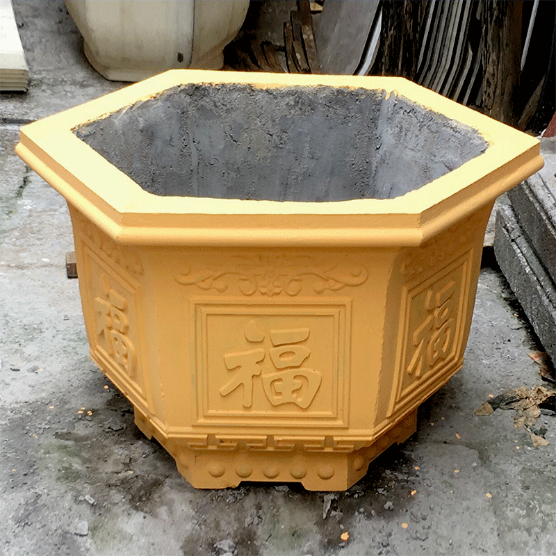 花盆模具盆水泥盆模具六角欧式塑料盆景现浇模型混凝土自制磨具