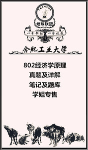 合工大合肥工业大学802经济学原理理论应用计量经济学复试2025版