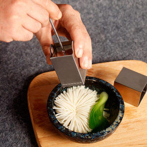 不锈钢菊花豆腐刀模具文思豆腐丝刀酒店餐厅厨师创意菜工具厨具