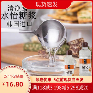 韩国进口糖浆水饴清净园糖稀麦芽玉米糖浆水怡麦芽糖稀牛轧糖原料