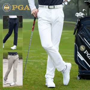 美国PGA 拉链口袋 高尔夫裤子男装运动长裤夏季golf球裤男裤服装