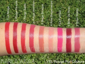 YSL ROUGE PUR COUTURE杨树林纯口红方管唇膏口红01/19/22/27/49
