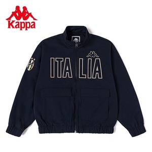 Kappa卡帕复古运动茄克2023男字母夹克立领外套开衫上衣K0D72JJ0