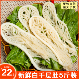 千层肚白毛肚毛肚新鲜冷冻5斤装重庆火锅涮菜食材商用包邮牛百叶