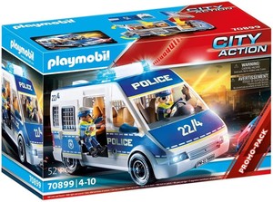 德国playmobil摩比70899警车 儿童拼插积木玩具