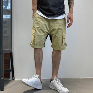 着衫潮流美式设计感撞色拼接男士工装短裤，夏季…均码M，腰围2