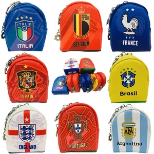 2024欧洲杯足球纪念礼品宣传品西班牙葡萄牙法国队零用钱包硬币袋