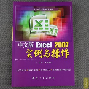 新手学电脑制表初级教材Excel 2007实例与操作基础入门教程书籍