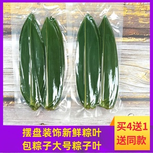 粽叶新鲜粽子叶刺身摆盘装饰商用小竹叶棕叶现摘真空包粽子的叶子