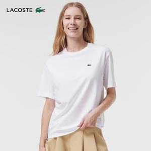 LACOSTE法国鳄鱼女装24春季新款基础款舒适休闲短袖T恤|TF7215