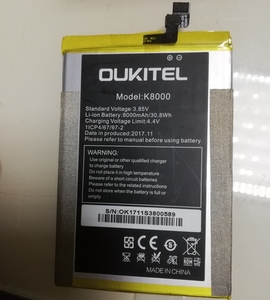 适用Oukitel K5000电池 欧奇 k8000电池 OKP6 PRO手机电板
