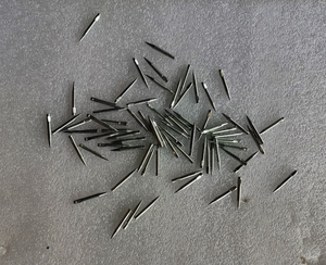 纺织钢针 开松 梳棉 开花机  针板 梳针打手扁尾钢针3mm超硬电镀